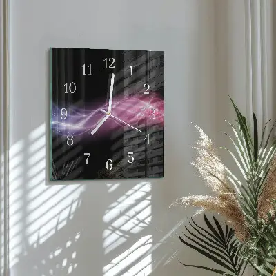 Quadratische wanduhr modern Abstrakte Linien