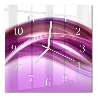 Quadratische wanduhr modern Abstrakte Linien