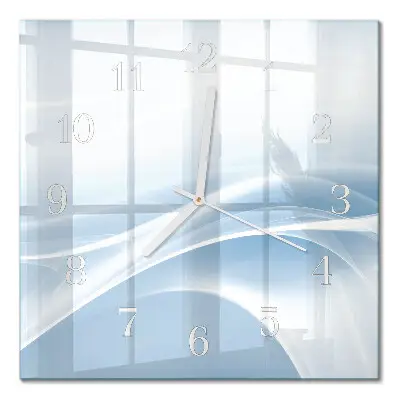 Glasuhr quadratisch Abstrakte Linien