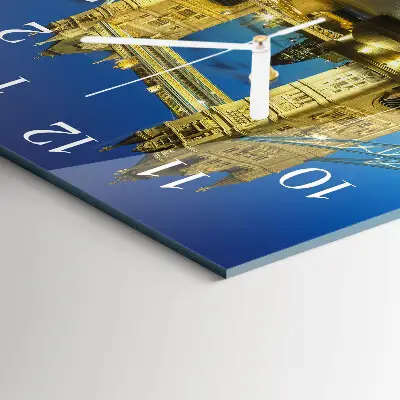 Wanduhr mit motiv quadratisch London Bridge