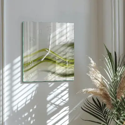 Moderne wanduhr quadratisch Abstrakte Linien