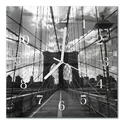 Moderne wanduhr quadratisch Brücke