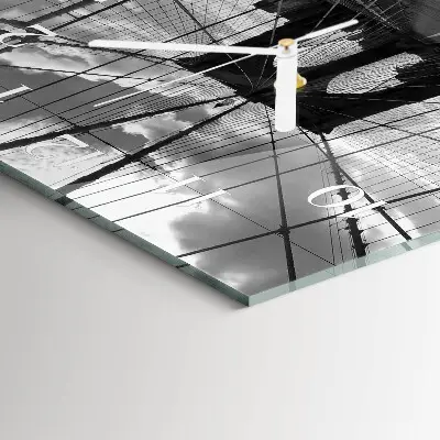 Moderne wanduhr quadratisch Brücke