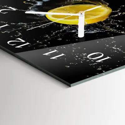 Moderne wanduhr quadratisch Zitrusfrüchte