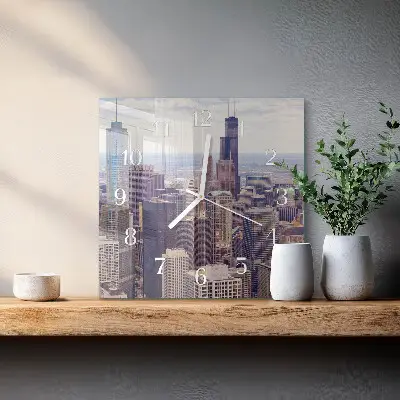 Quadratische wanduhr Horizont