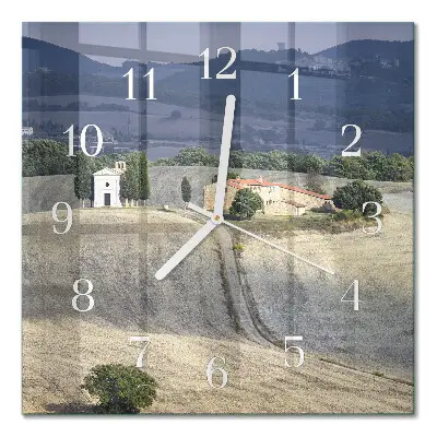 Wanduhr mit motiv quadratisch Landschaft