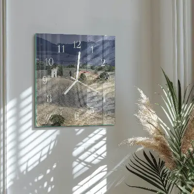 Wanduhr mit motiv quadratisch Landschaft
