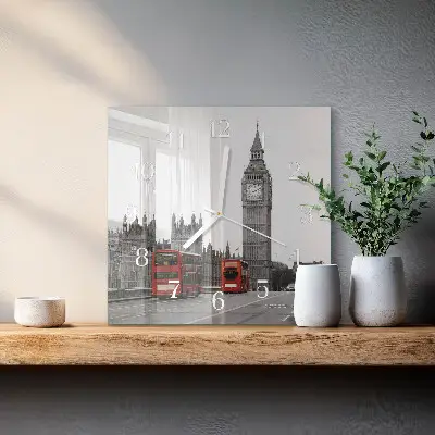 Moderne wanduhr quadratisch London