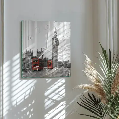 Moderne wanduhr quadratisch London