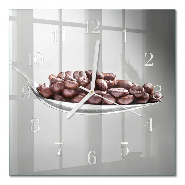 Moderne wanduhr quadratisch Ein Löffel Kaffee