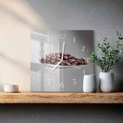 Moderne wanduhr quadratisch Ein Löffel Kaffee