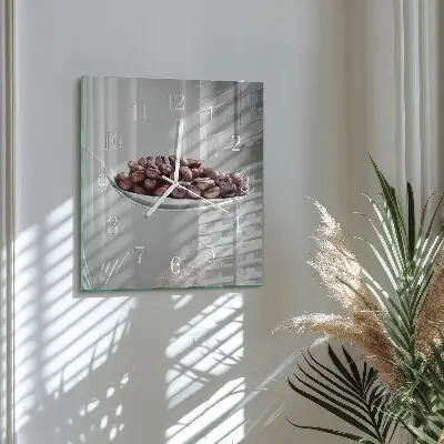 Moderne wanduhr quadratisch Ein Löffel Kaffee
