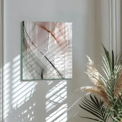 Glasuhr quadratisch Abstraktion