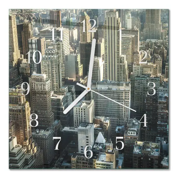 Quadratische wanduhr modern Horizont