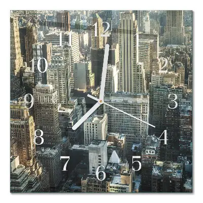 Quadratische wanduhr modern Horizont