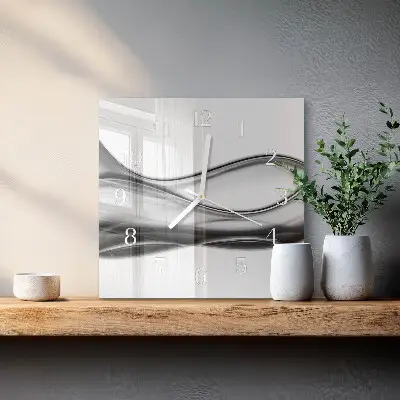 Wanduhr mit motiv quadratisch Abstraktion