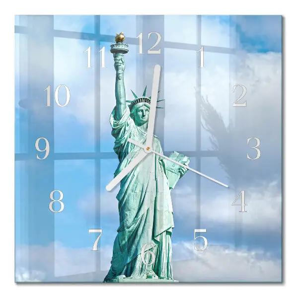 Moderne wanduhr quadratisch Freiheitsstatue