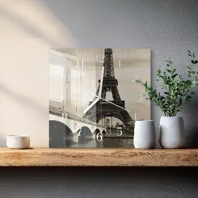 Wanduhr mit motiv quadratisch Paris