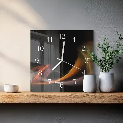Quadratische wanduhr modern Abstraktion