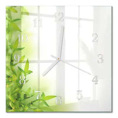 Quadratische wanduhr modern Natur