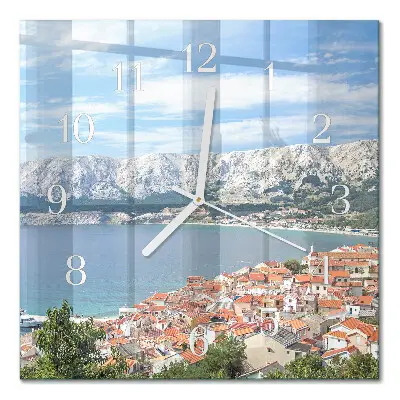 Quadratische wanduhr modern Bucht