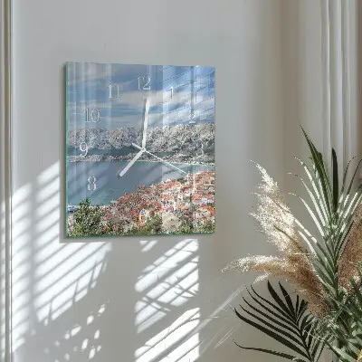 Quadratische wanduhr modern Bucht