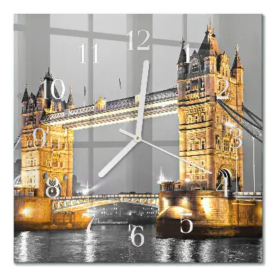 Wanduhr mit motiv quadratisch Tower Bridge
