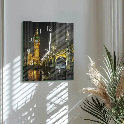 Quadratische wanduhr modern London