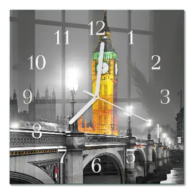 Quadratische wanduhr modern Big Ben