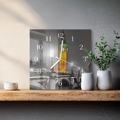 Quadratische wanduhr modern Big Ben