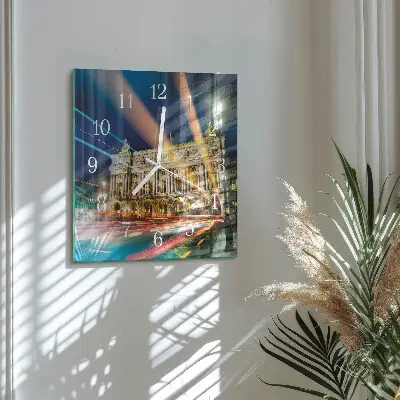 Wanduhr mit motiv quadratisch Licht
