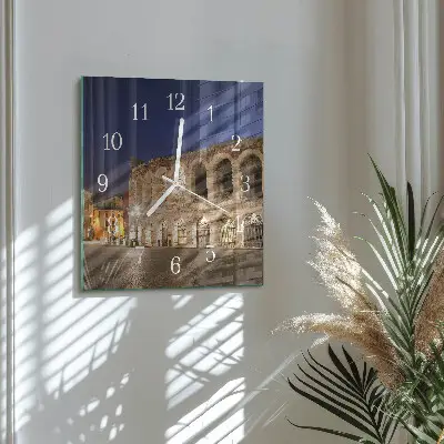 Quadratische wanduhr modern Nachtlicht