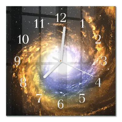 Glasuhr quadratisch Kosmos
