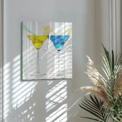 Glasuhr quadratisch Cocktail