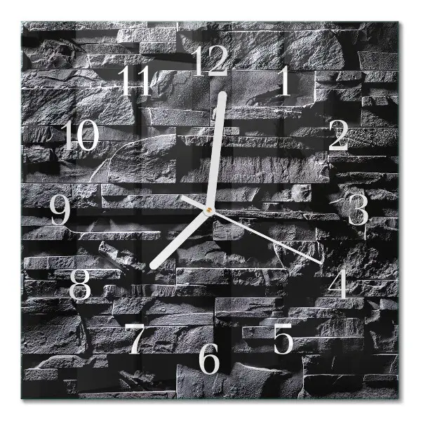 Moderne wanduhr quadratisch Steine