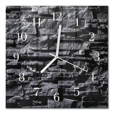 Moderne wanduhr quadratisch Steine