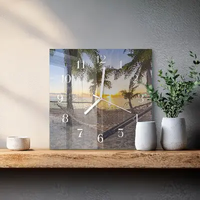 Glasuhr quadratisch Hängematte