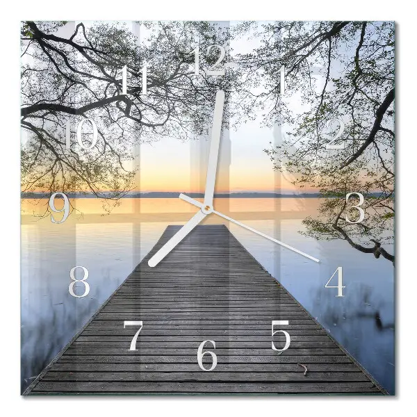Quadratische wanduhr modern Dämmerung