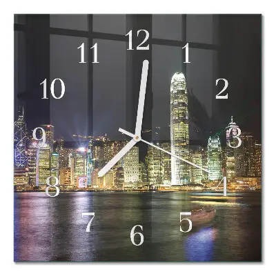 Quadratische wanduhr modern Horizont