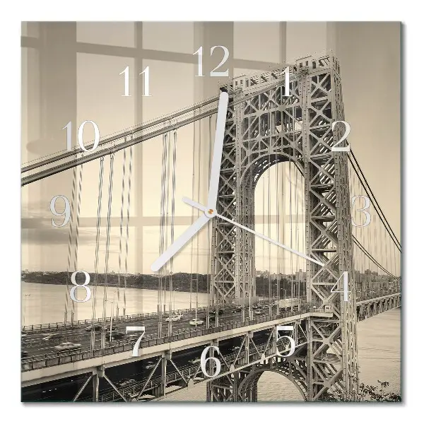 Wanduhr mit motiv quadratisch Golden Gate
