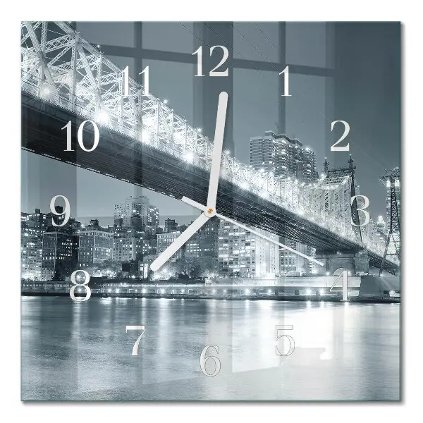 Moderne wanduhr quadratisch Brücke