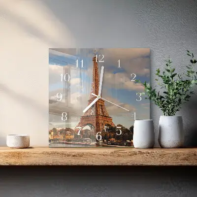 Quadratische wanduhr Paris