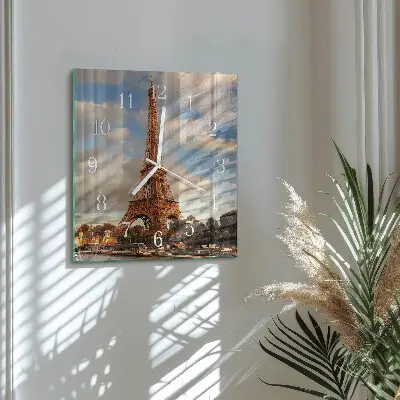 Quadratische wanduhr Paris