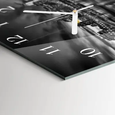 Quadratische wanduhr modern Stadt