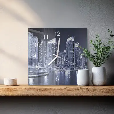Quadratische wanduhr Horizont
