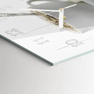 Glasuhr quadratisch Eine Tasse Anis