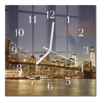 Quadratische wanduhr modern Nachtlicht