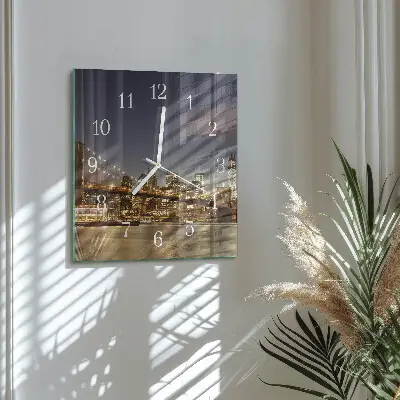 Quadratische wanduhr modern Nachtlicht