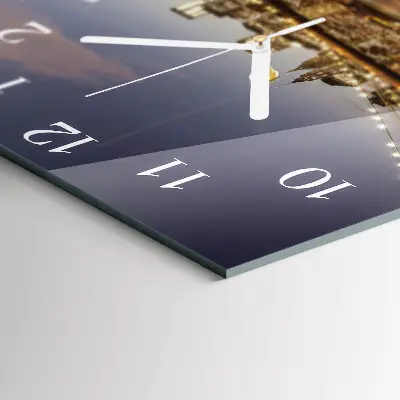 Quadratische wanduhr modern Nachtlicht