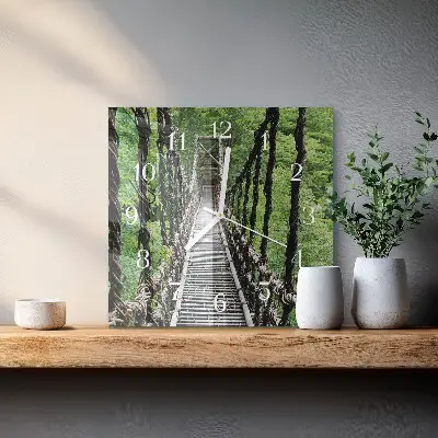 Quadratische wanduhr modern Hängebrücke